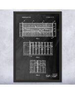 Football Field Patent Framed Print
