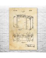 Suitcase Patent Print Poster