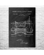 Cargo Dock Patent Print Poster