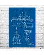 Bridge Crane Patent Print Poster