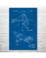 Cargo Crane Patent Print Poster