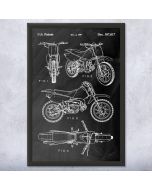 Dirt Bike Patent Framed Print