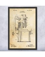 Milling Machine Patent Framed Print