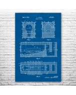 Cremation Furnace Patent Print Poster