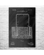 Croquet Wicket Patent Print Poster