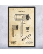 Croquet Mallet Patent Framed Print