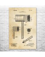 Croquet Mallet Patent Print Poster
