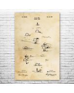 Croquet Game Patent Print Poster