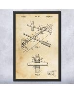 Foosball Rod Patent Framed Print