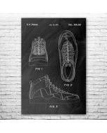Basketball Shoe Patent Print Poster