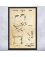 Track Hurdle Patent Framed Print