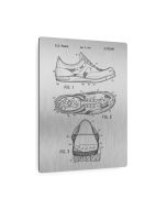 Running Shoe Patent Metal Print