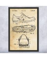 Running Shoe Patent Framed Print