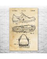 Running Shoe Patent Print Poster
