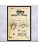 Elevated Railroad Patent Framed Print