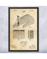 Subway Tunnel Patent Framed Print