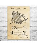Pitching Net Patent Print Poster
