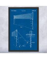 Volleyball Net Patent Framed Print