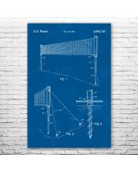 Volleyball Net Patent Print Poster