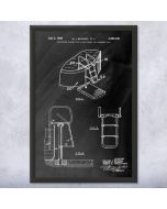 Pool Ladder Patent Framed Print