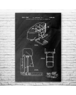 Pool Ladder Patent Print Poster