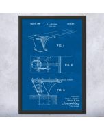 Diving Board Patent Framed Print