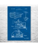 Pool Vacuum Patent Print Poster
