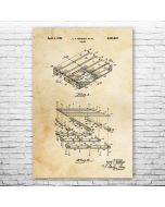 Shipping Pallet Patent Print Poster