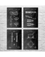 Pharmacy Patent Posters Set of 4
