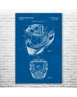 Paintball Mask Patent Print Poster