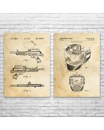 Paintball Patent Prints Set of 2