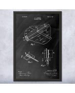 Glass Nail Patent Framed Print