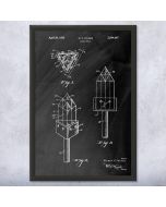 Glass Drill Bit Patent Framed Print