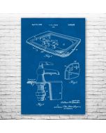 Bathroom Sink Patent Print Poster