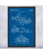 Go Kart Patent Framed Print