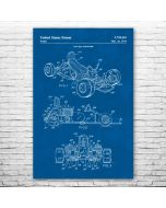 Go Kart Patent Print Poster
