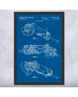 Angle Grinder Patent Framed Print