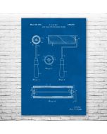 Paint Roller Patent Print Poster