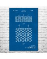 Expanded Metal Patent Print Poster