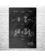 Metal Rolling Machine Patent Print Poster