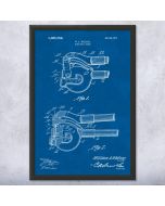 Hand Metal Punch Patent Framed Print