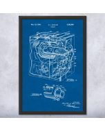Hot Air Furnace Patent Framed Print