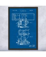 Laser Plummet Level Patent Framed Print