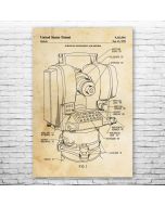 Total Station Patent Print Poster