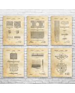 Flooring Patent Posters Set of 6
