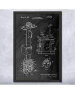 Elevator Hoist Patent Framed Print