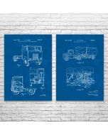 Trucking Patent Prints Set of 2