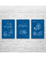 Trucking Patent Posters Set of 3