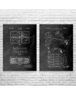 Seismometer Patent Prints Set of 2
