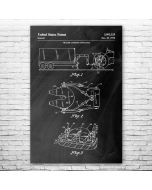 Semi Hitch Plate Patent Print Poster